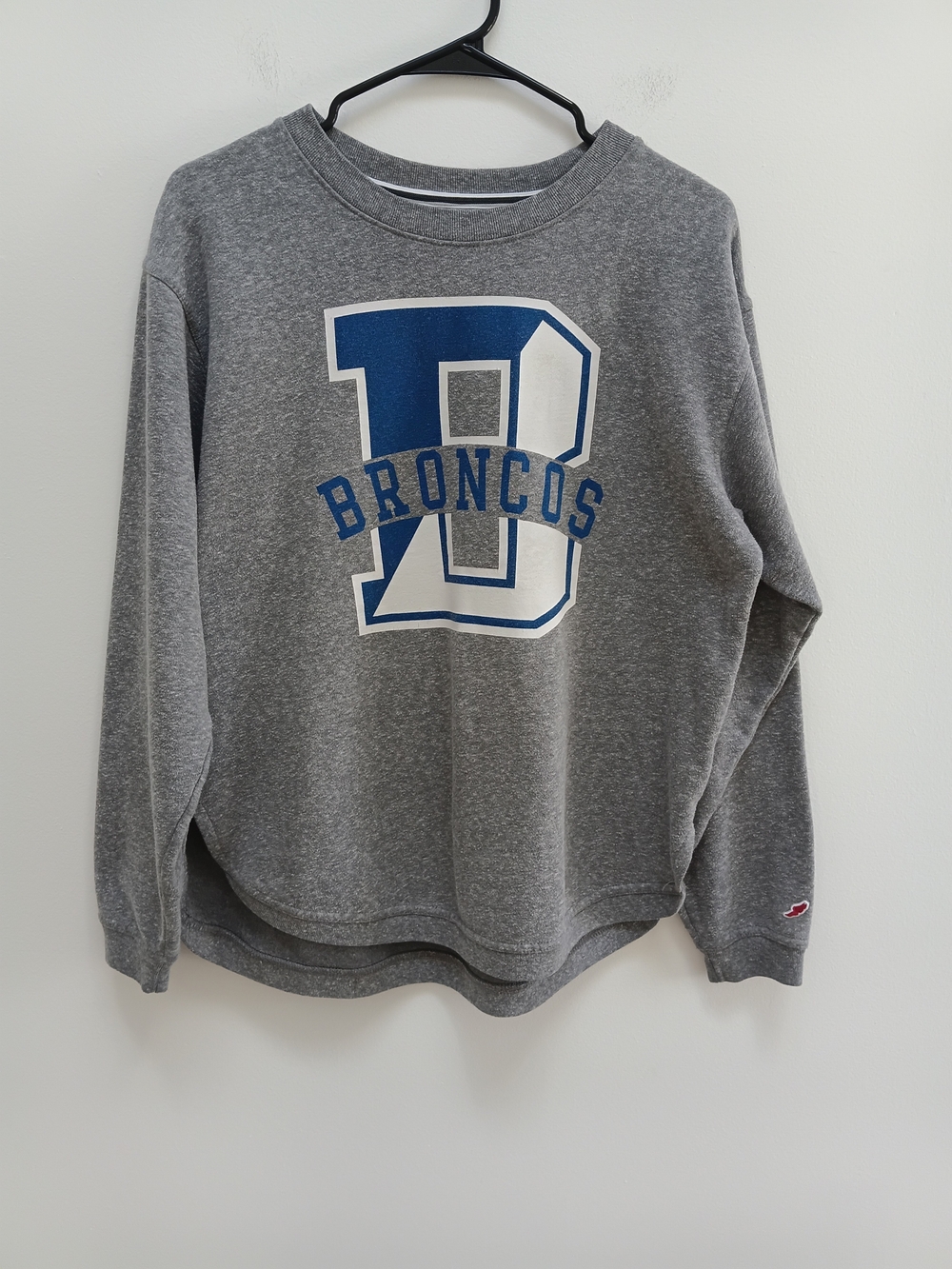 League Boise State Broncos Gray Men's NCAA Vintage Sweatshirt Size Medium